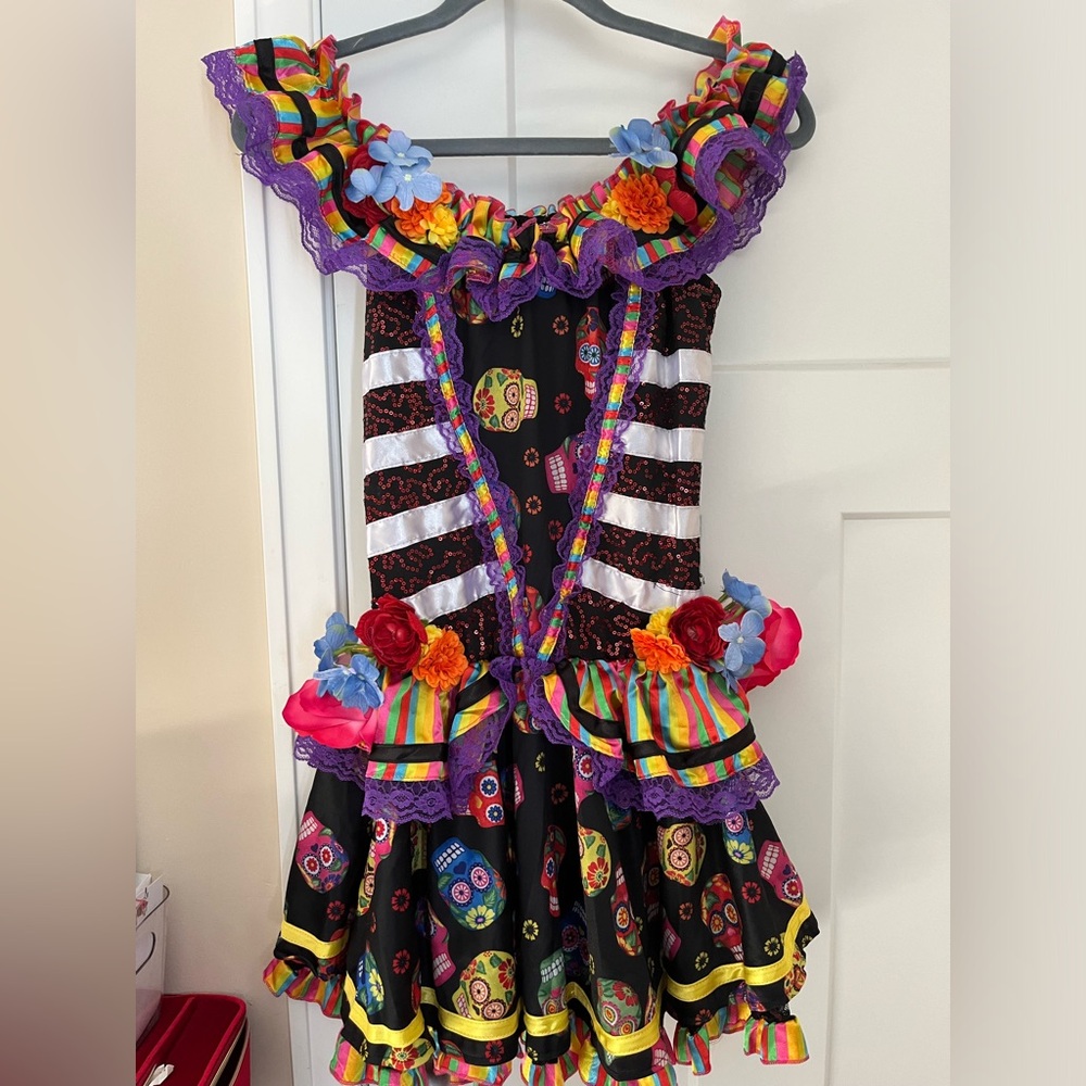 Sugar Sculls Halloween Costume Party King Size M